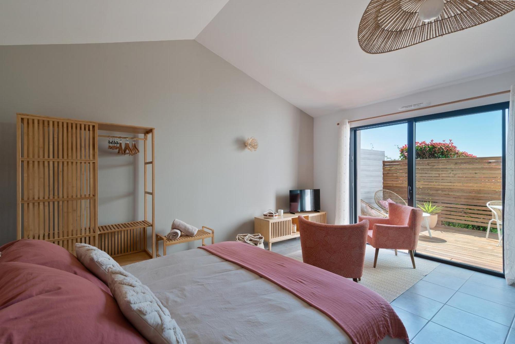 Studio Cocon Enea Bidart, Terrasse Et Parking Exterior photo